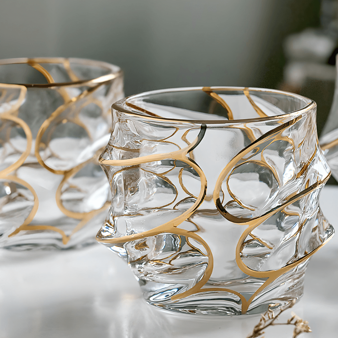 Arashi Gold 日本製クリスタルウイスキーグラス