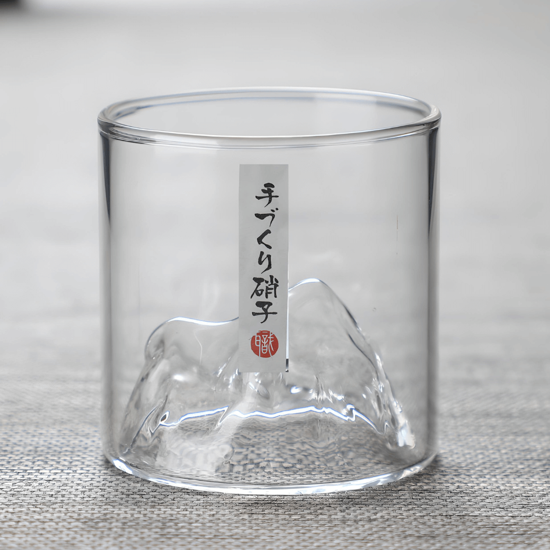 富士山 日本製クリスタルウイスキーグラス