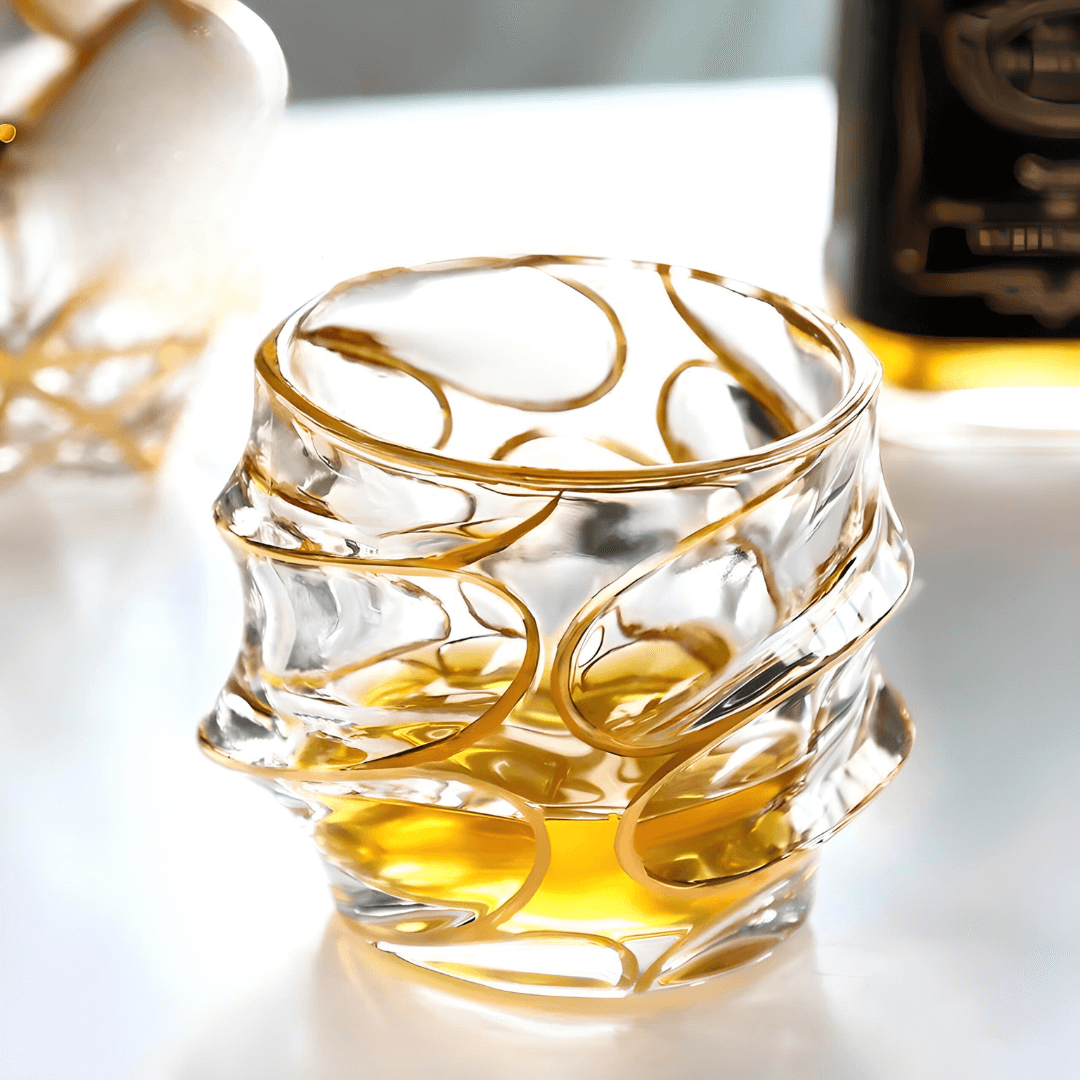 Arashi Gold 日本製クリスタルウイスキーグラス