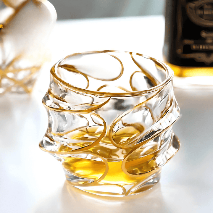 Arashi Gold 日本製クリスタルウイスキーグラス